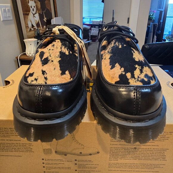 Doc Martens Zeffir 3i Bex Buttero Hair/Leather Oxfords Women's Size 9 Mens 8 NEW - Picture 6 of 11